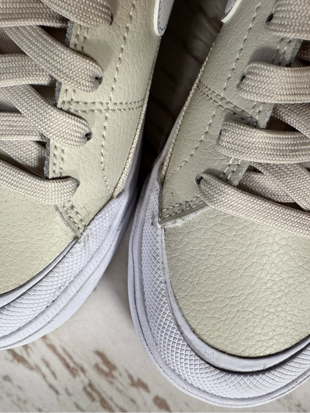 Nike court legacy lift Platform Sneakers in Light Beige/White - Picture 5 of 8